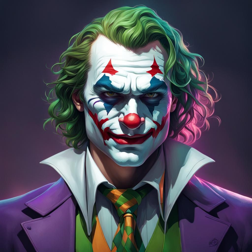 Joker Portrait in Artgerm Style