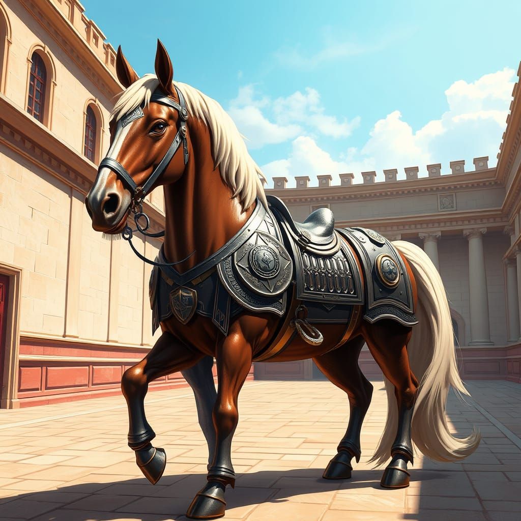 Maximus the Horse, Palace Guard in Armor
