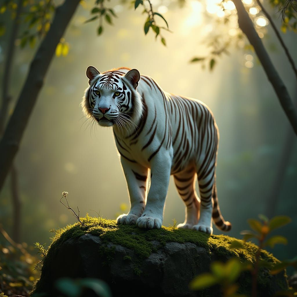White Tigress in Earth's Last Forest