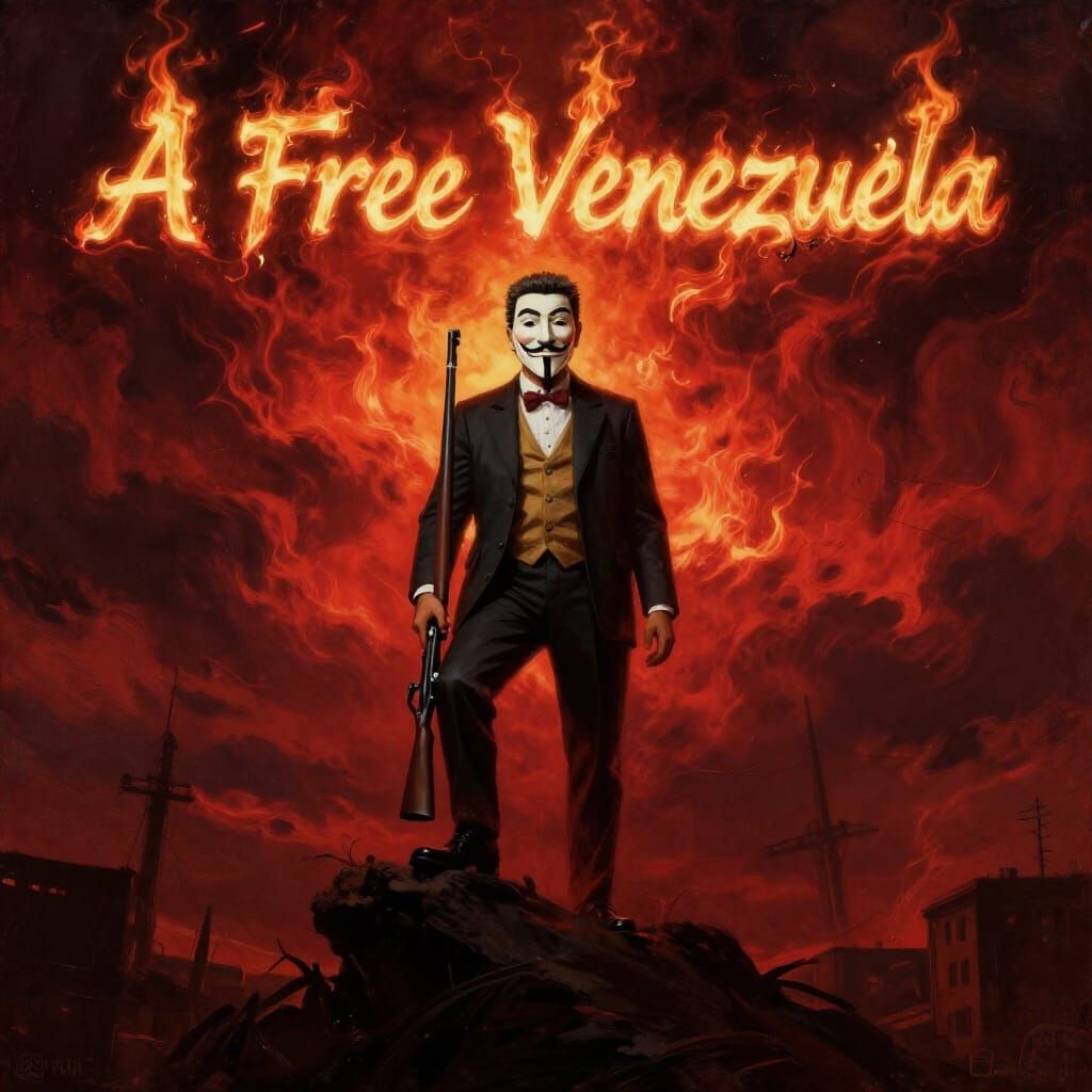 Guy Fawkes Triumphs Over Maduro in Fiery Political Scene