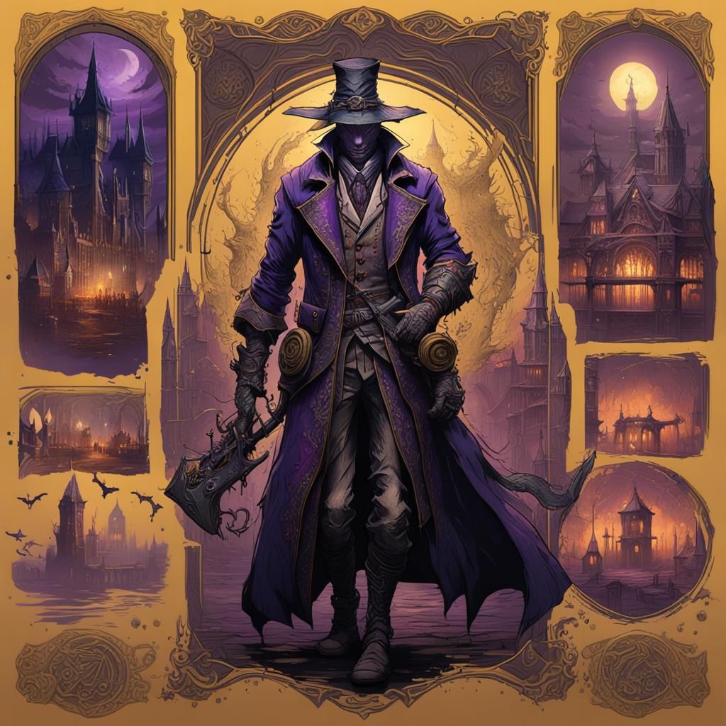 Dark Fantasy Tattoo Design in 8K Resolution