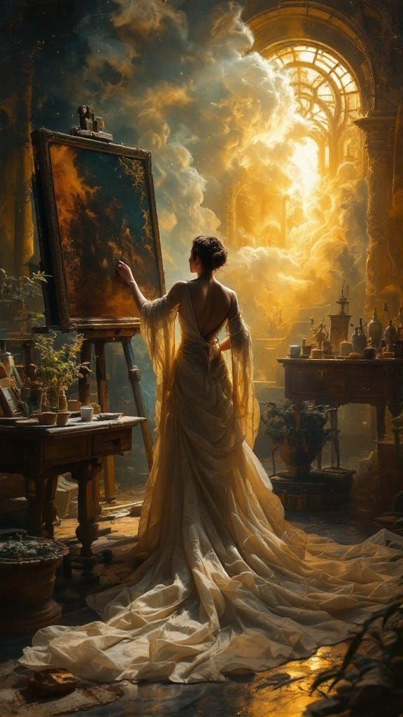 Timeless Masterpiece in Chiaroscuro Style