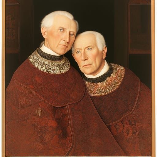 Portrait of Medieval Twins