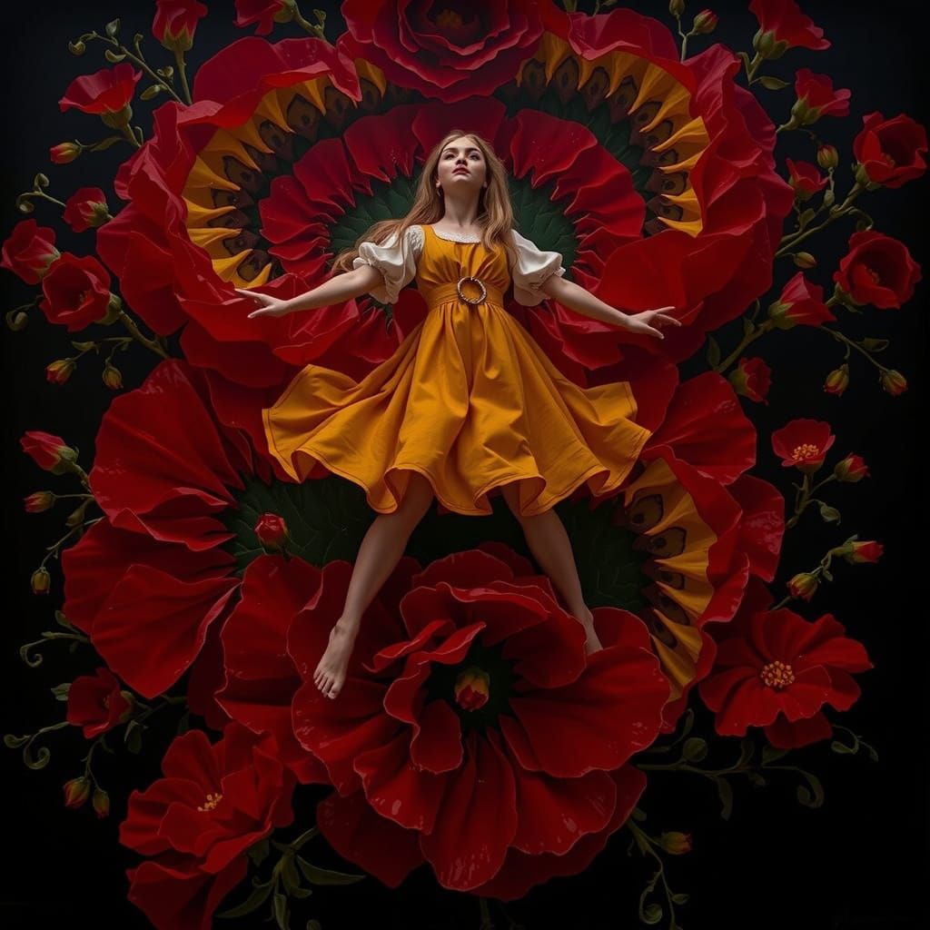 Surreal Dress Inspired by the Garden of Earthly Delights