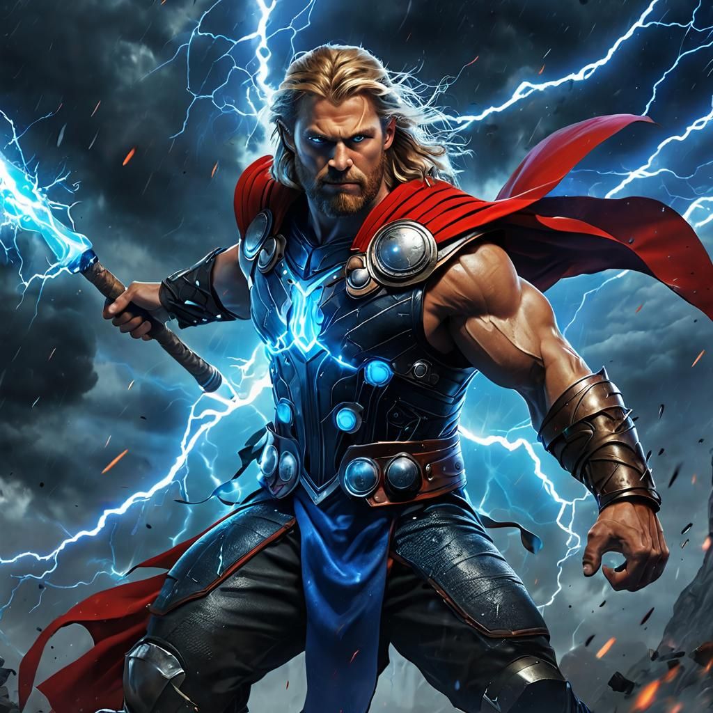 Thor with a sword