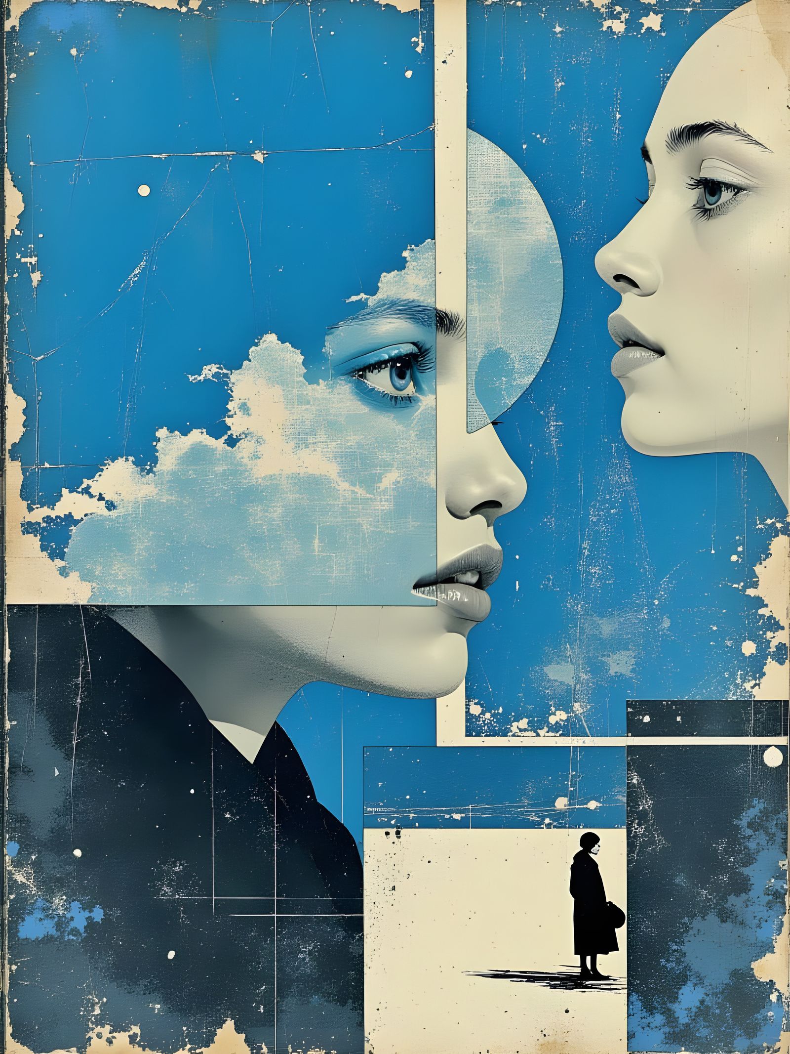 A Woman Dancing with Blue Melodies