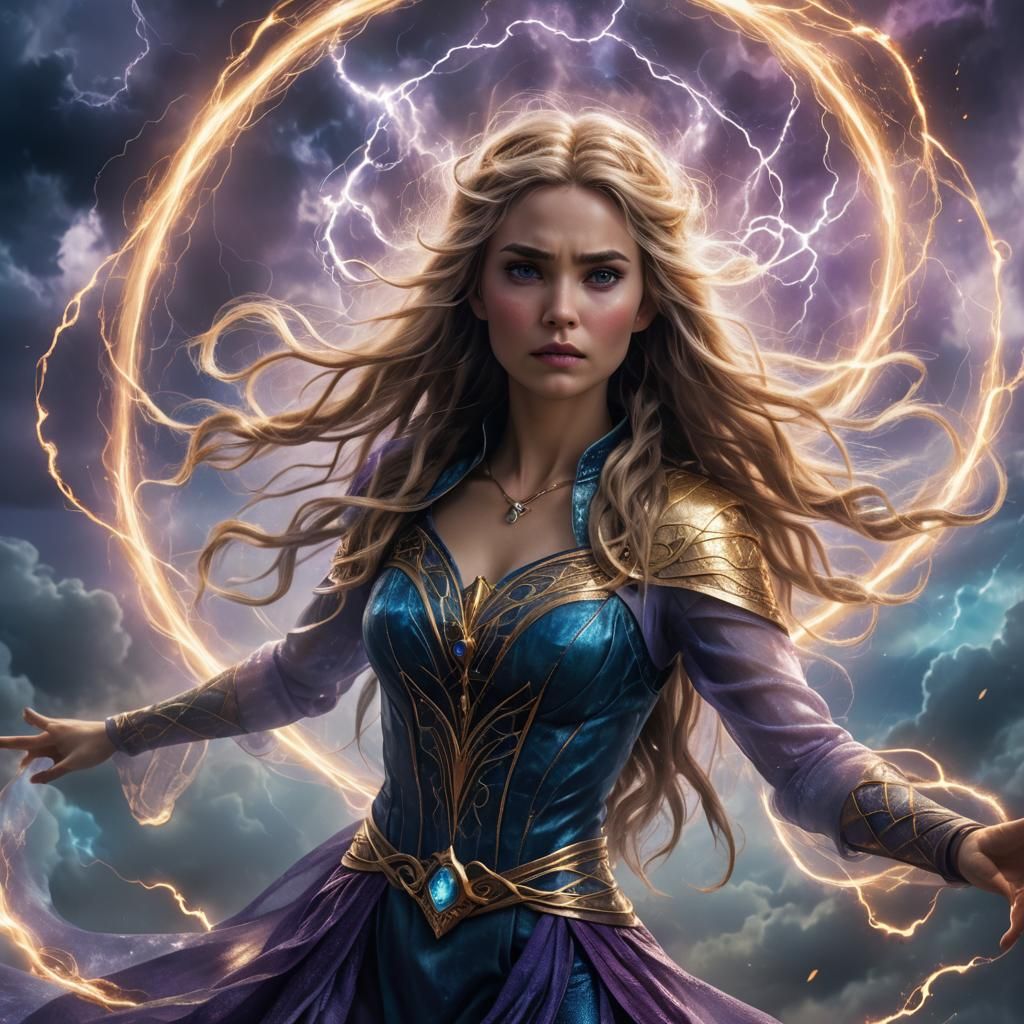 Ethereal Storm Sorceress in Electric Vortex