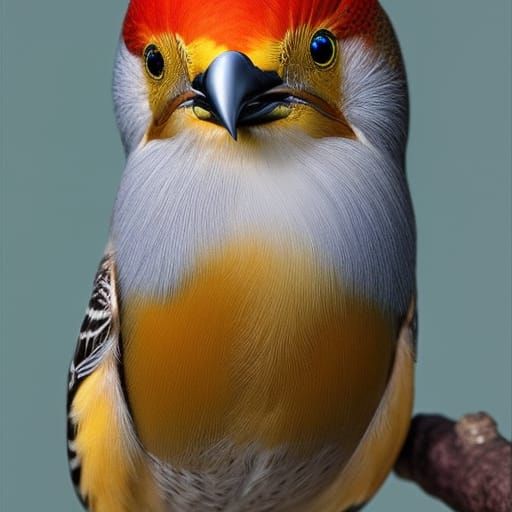 Bird in Vines Network with Rich Colors