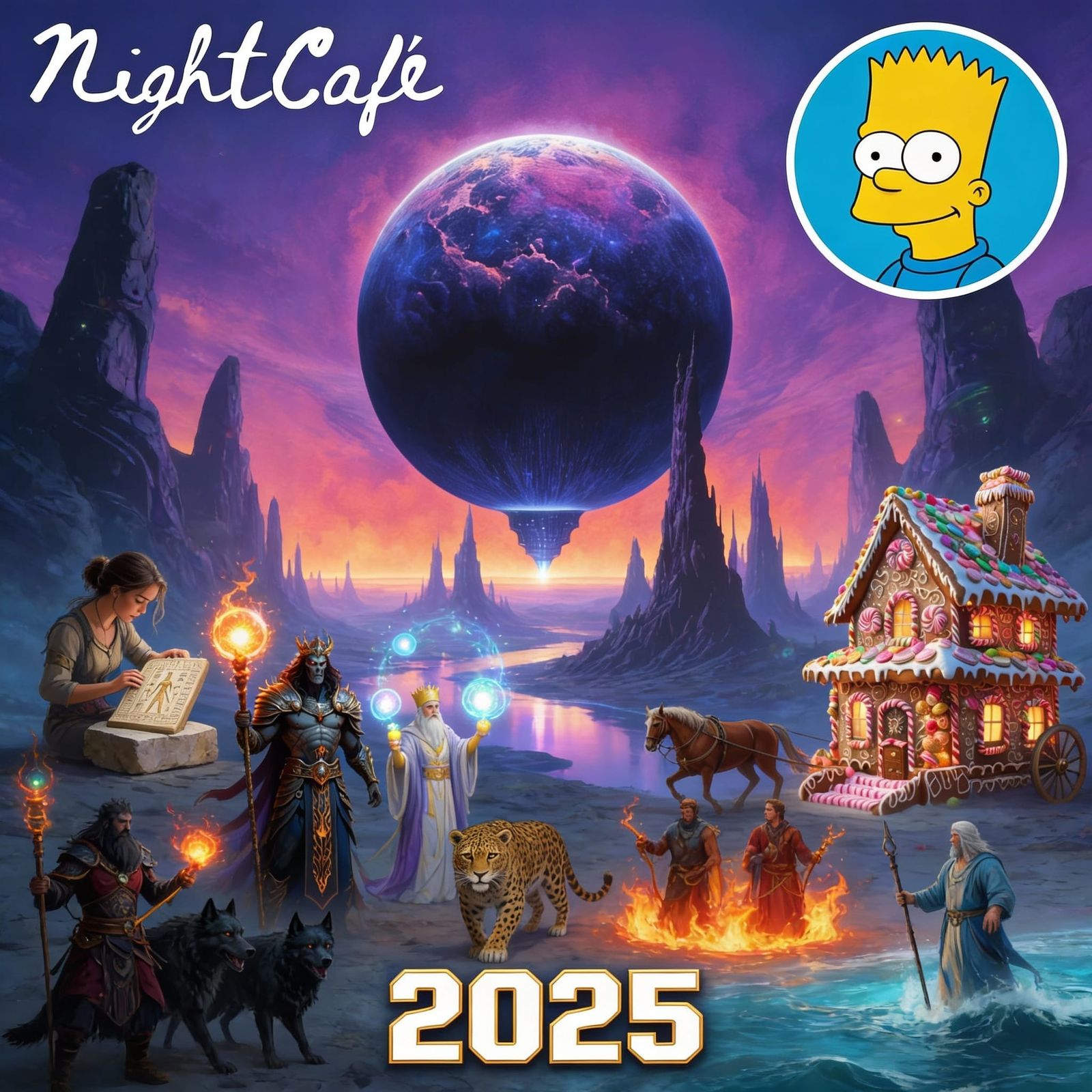 AI Art Collage: 2025 Highlights