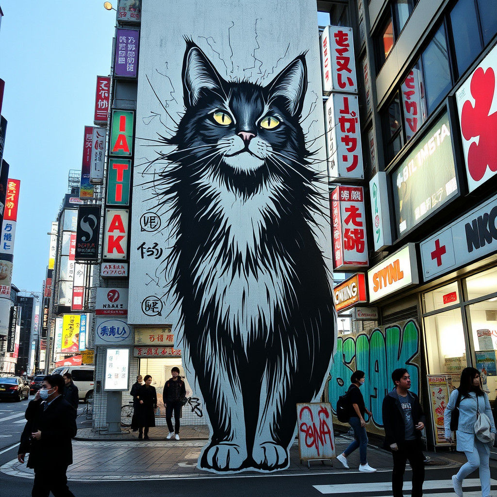 Graffiti Street Art in Shibuya: Maximalist Paradox