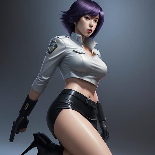 Motoko Kusanagi as Hyperrealistic Police Officer