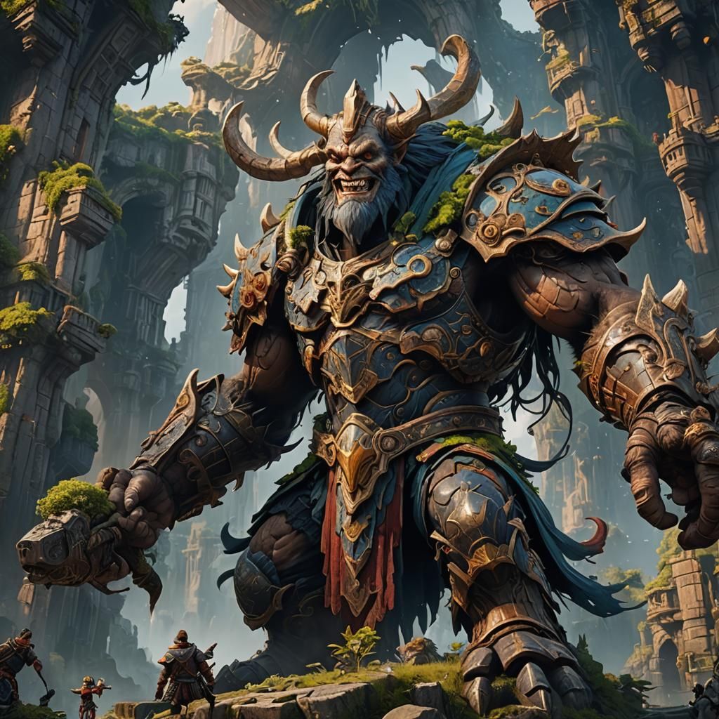 Fantastical Smiling Giant Concept Art