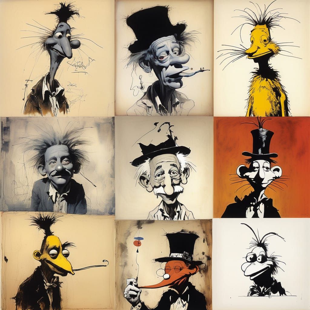 Street Artist Envisions a Dreamlike Hobo Scene in Vibrant Co...