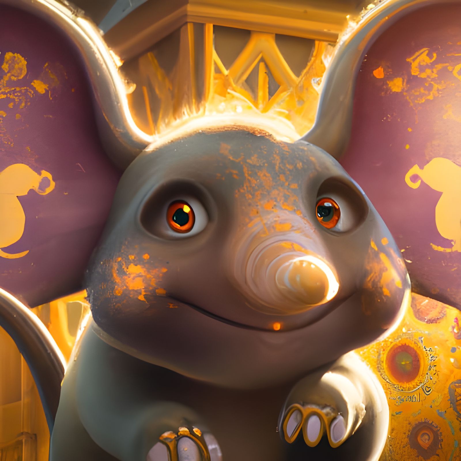 Adorable Colorful Animal Concept Art in 3D