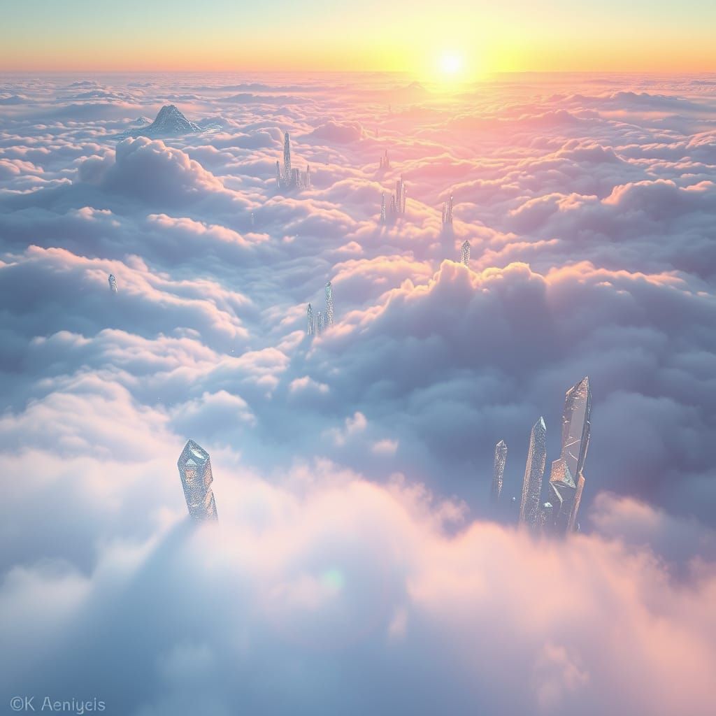Ethereal Dreamscapes in Soft, Golden Light