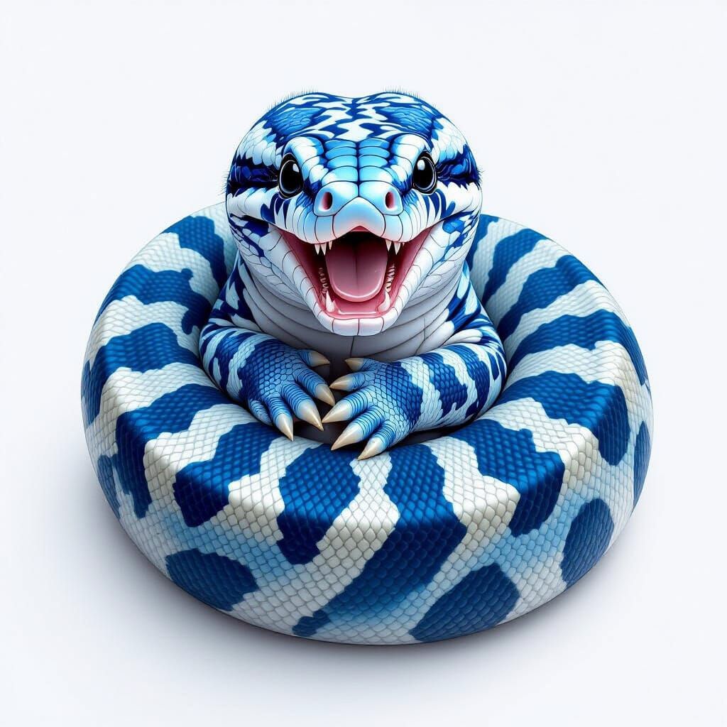 A blue Anaconda baby