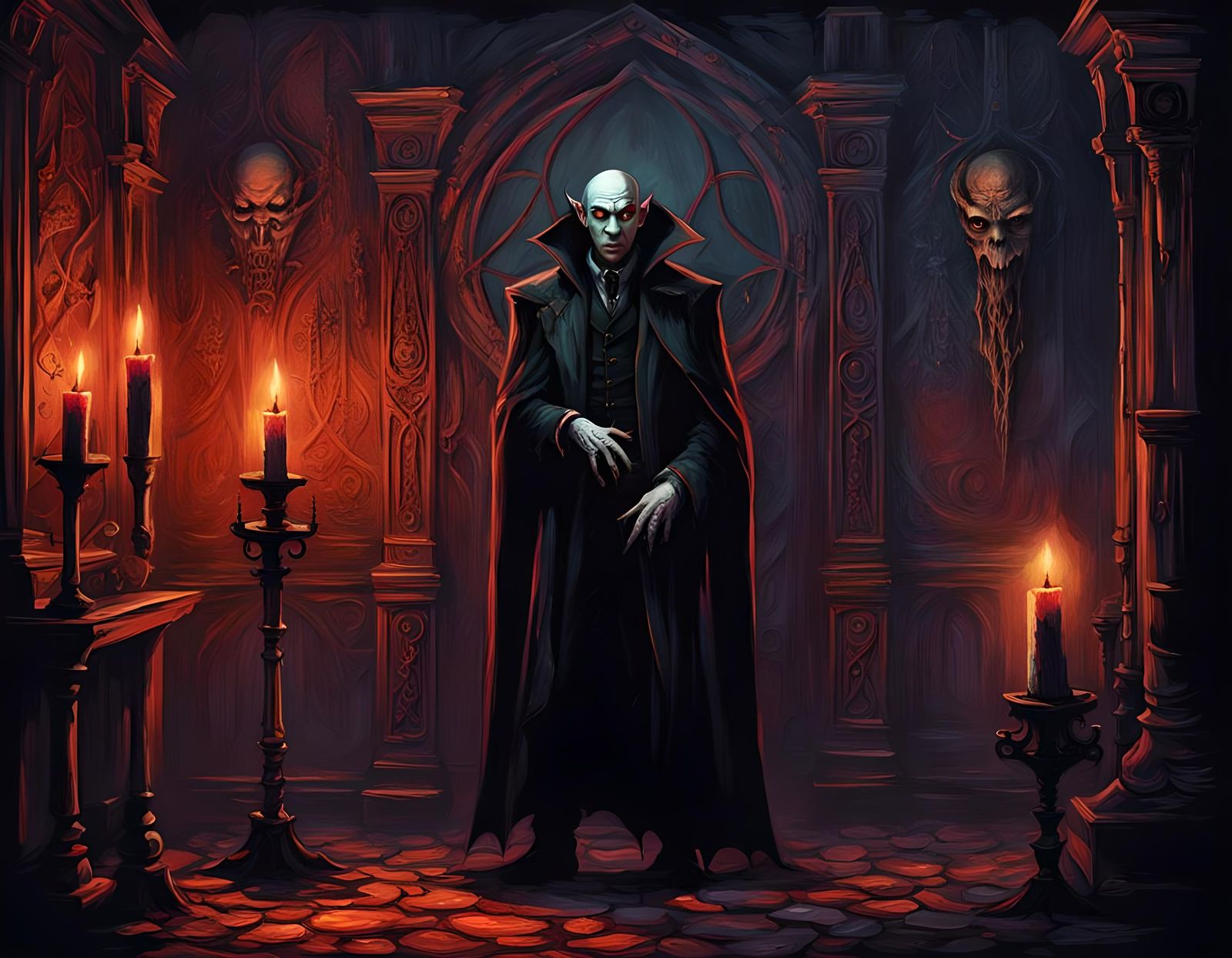 Nosferatu in Bedroom: Gothic Steampunk Horror