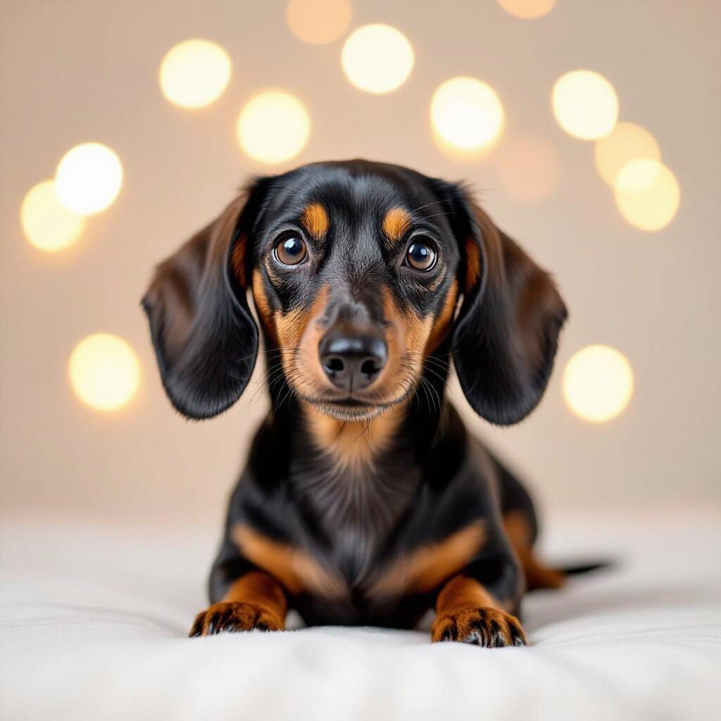 Dachshund Dog Portrait: Professional LinkedIn Photo