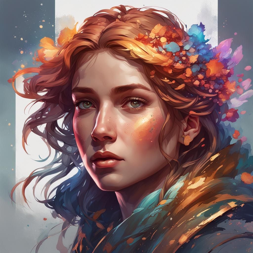 Detailed Portrait with Dynamic Lighting in 8K