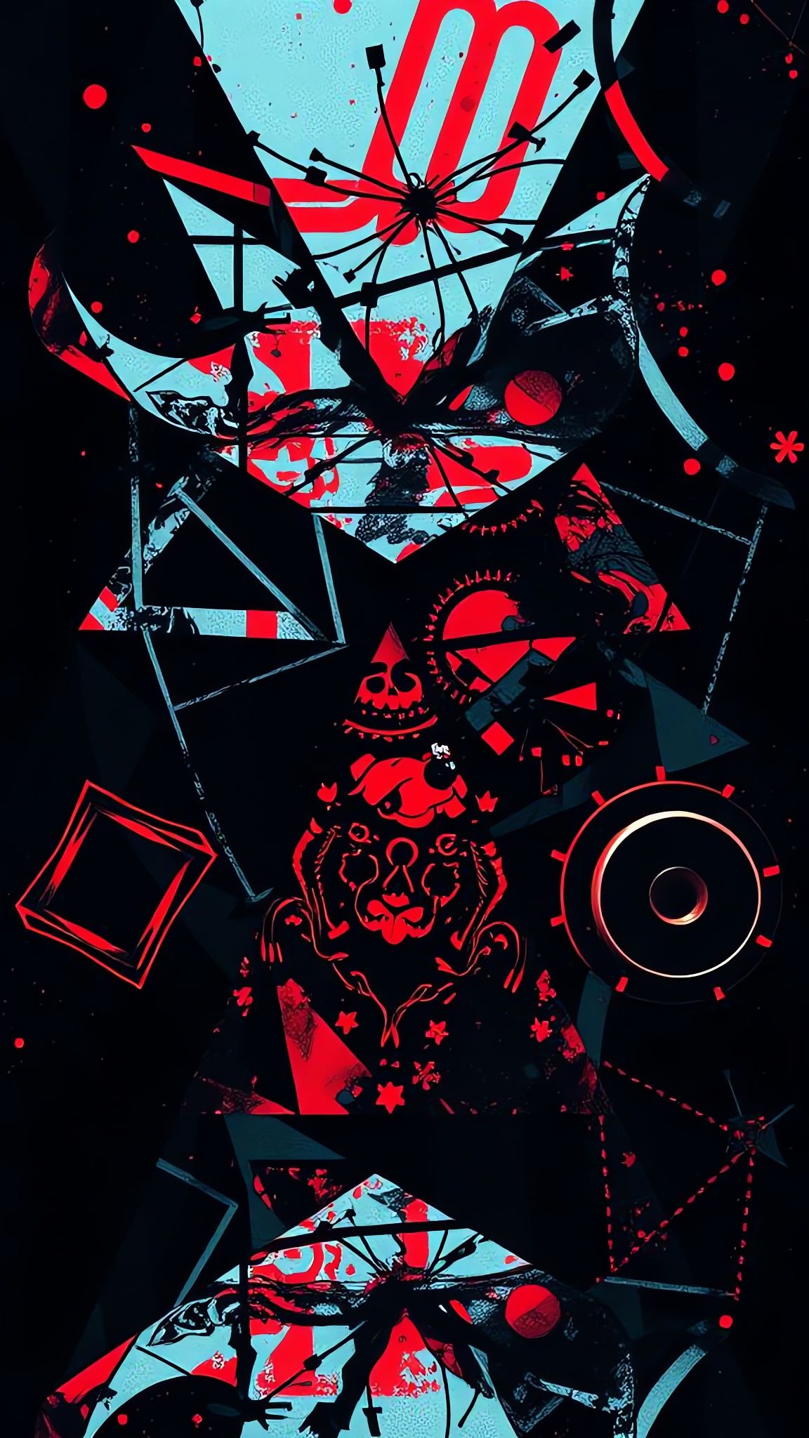 Corrupted Polygonal Patterns of Mental Destruction