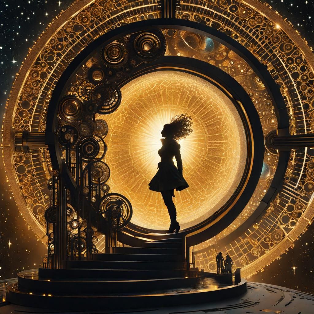 Steampunk Portal to a Glittering Sci-Fi Galaxy