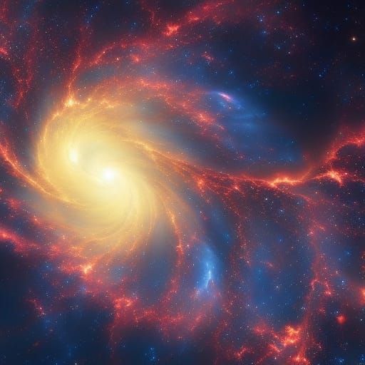 Cosmic Fractal Design in Hyperrealistic 4K