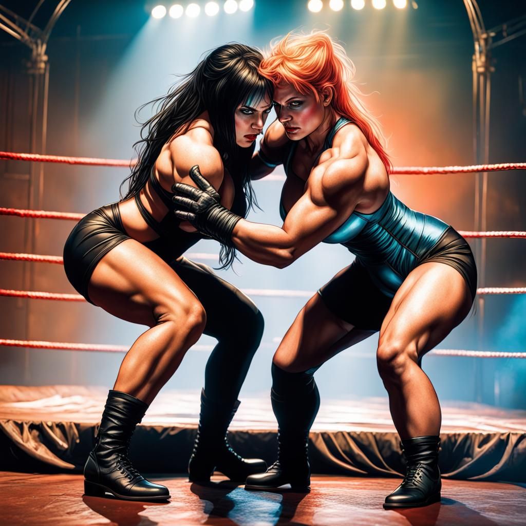 Opal Ring: Goth Wrestler vs Western Wrestler