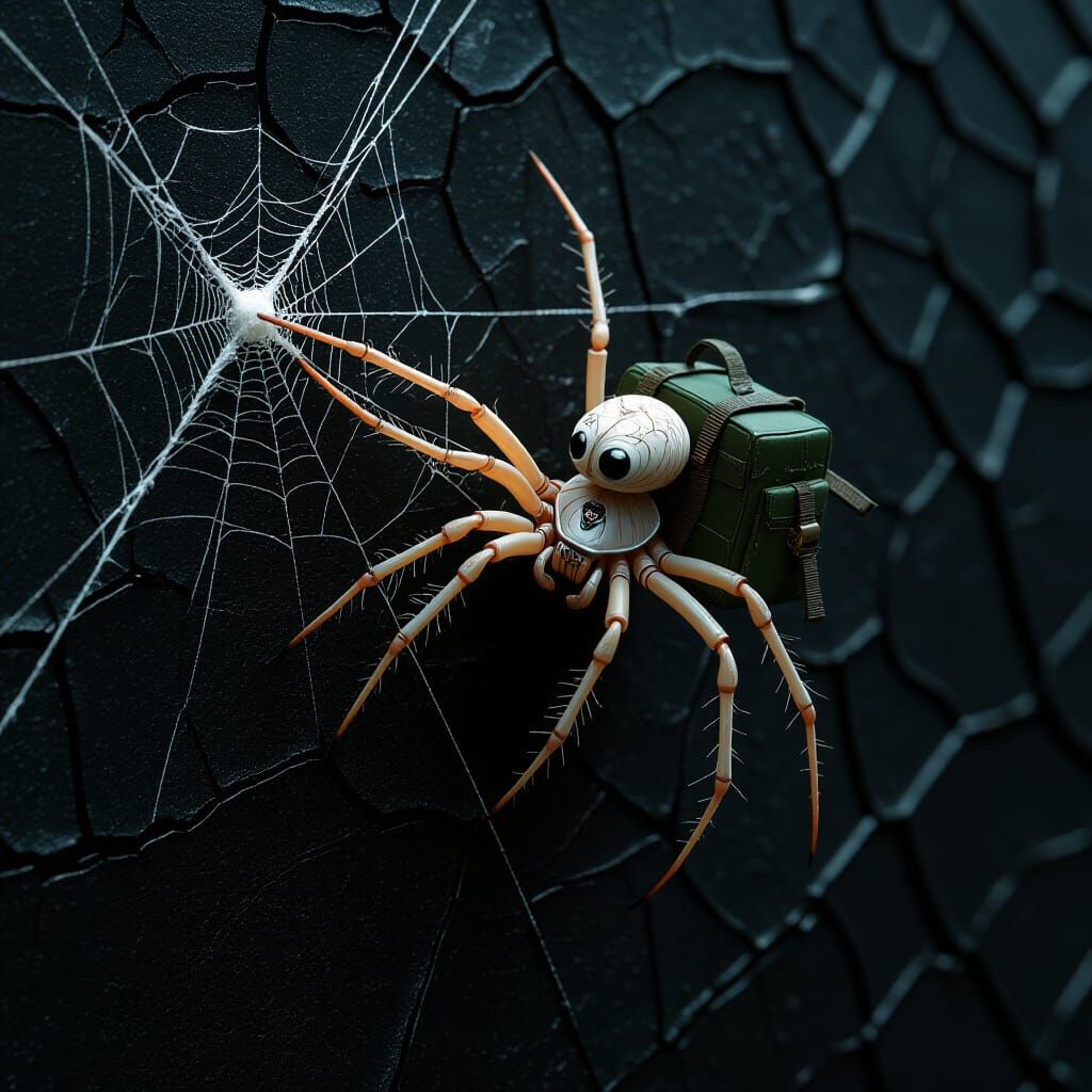 Spider-Web Thrower in Futuristic Style