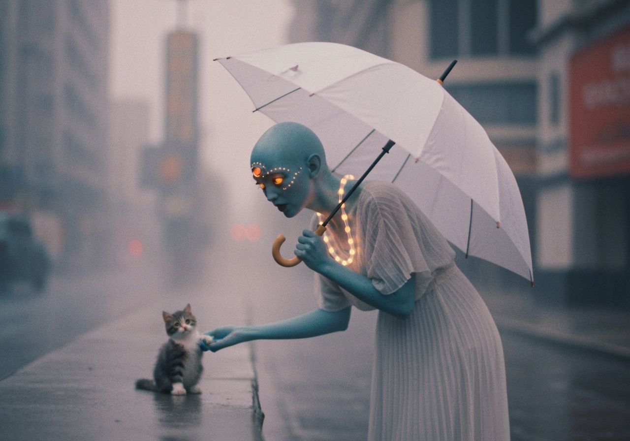 Vintage VHS: Alien and Kitten in Astropunk City