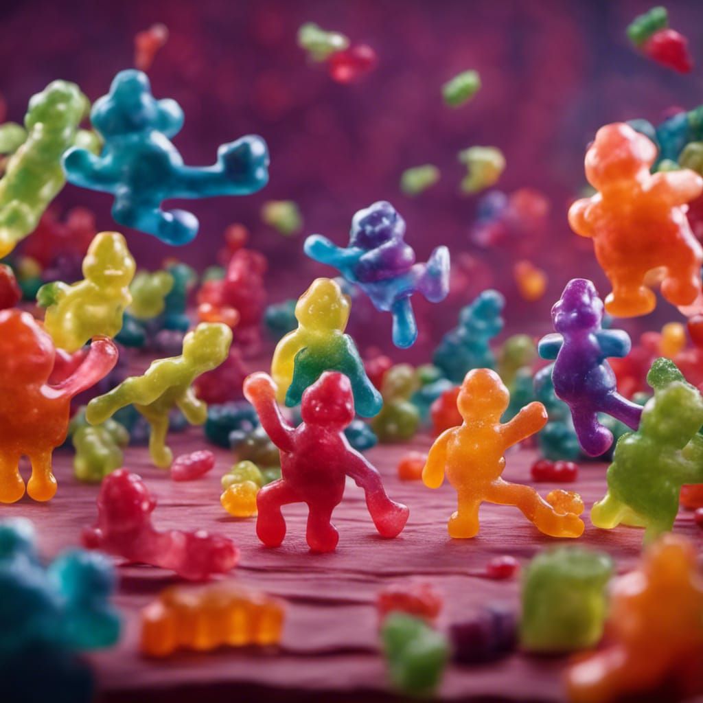 Dancing Gummies in a Cannabis Realm