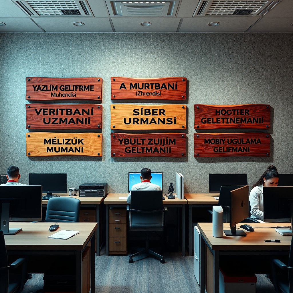 Office Scene with Fantasy Concept Art Style