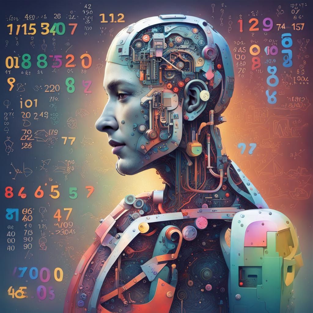 Colorful and Detailed Number 1000 Render