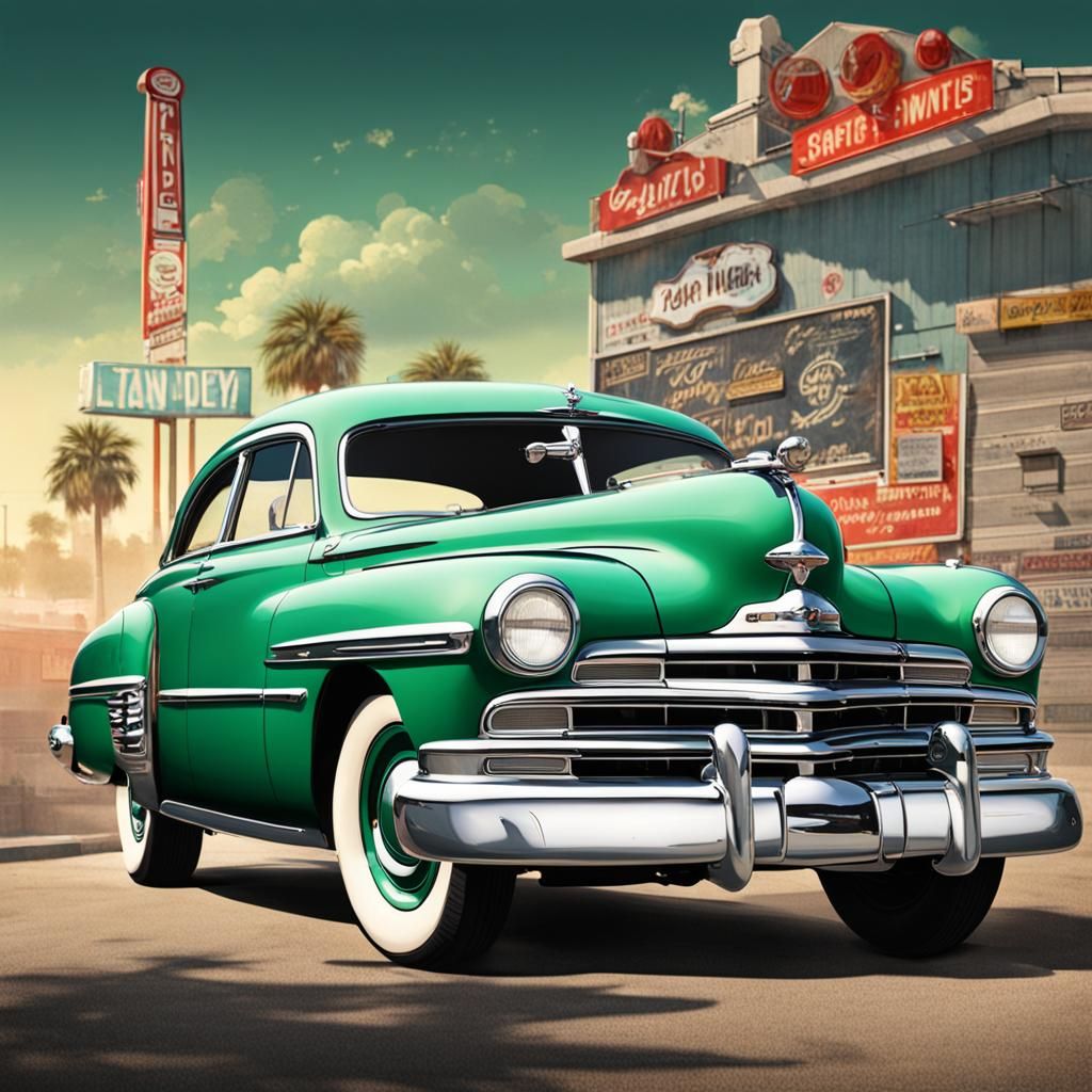 Iconic 1950 Plymouth Fury Automobile