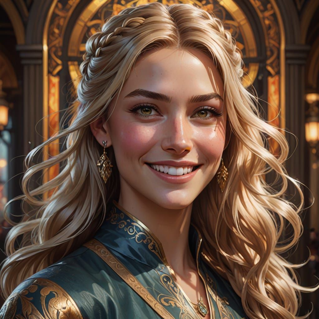 Athletic Beauty with Bold Style and Captivating Smile