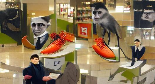 Abstract Surreal Character with Smooth Gradients