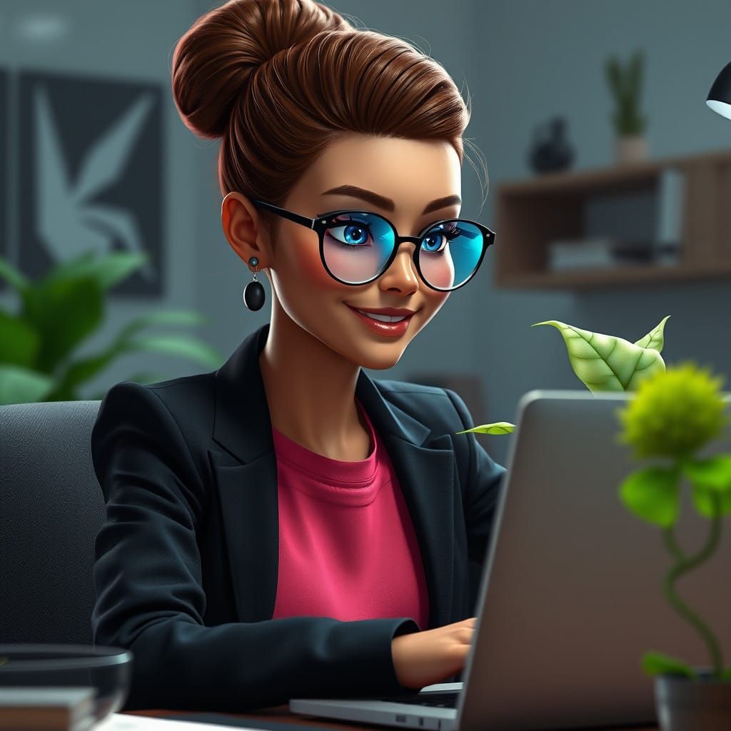 Rousse Woman in Professional Fantasy Concept Art