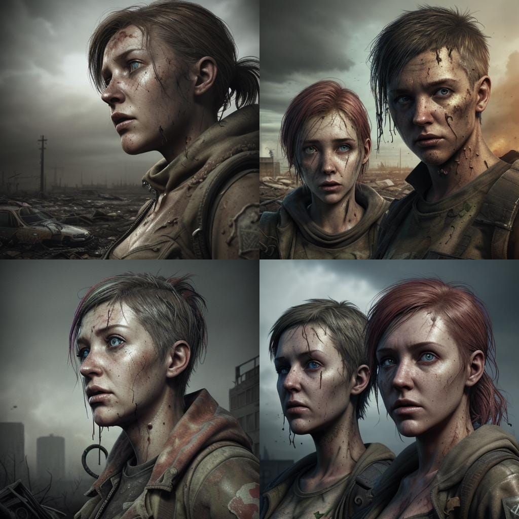 Apocalyptic Wasteland Survivors in DayZ Game Style