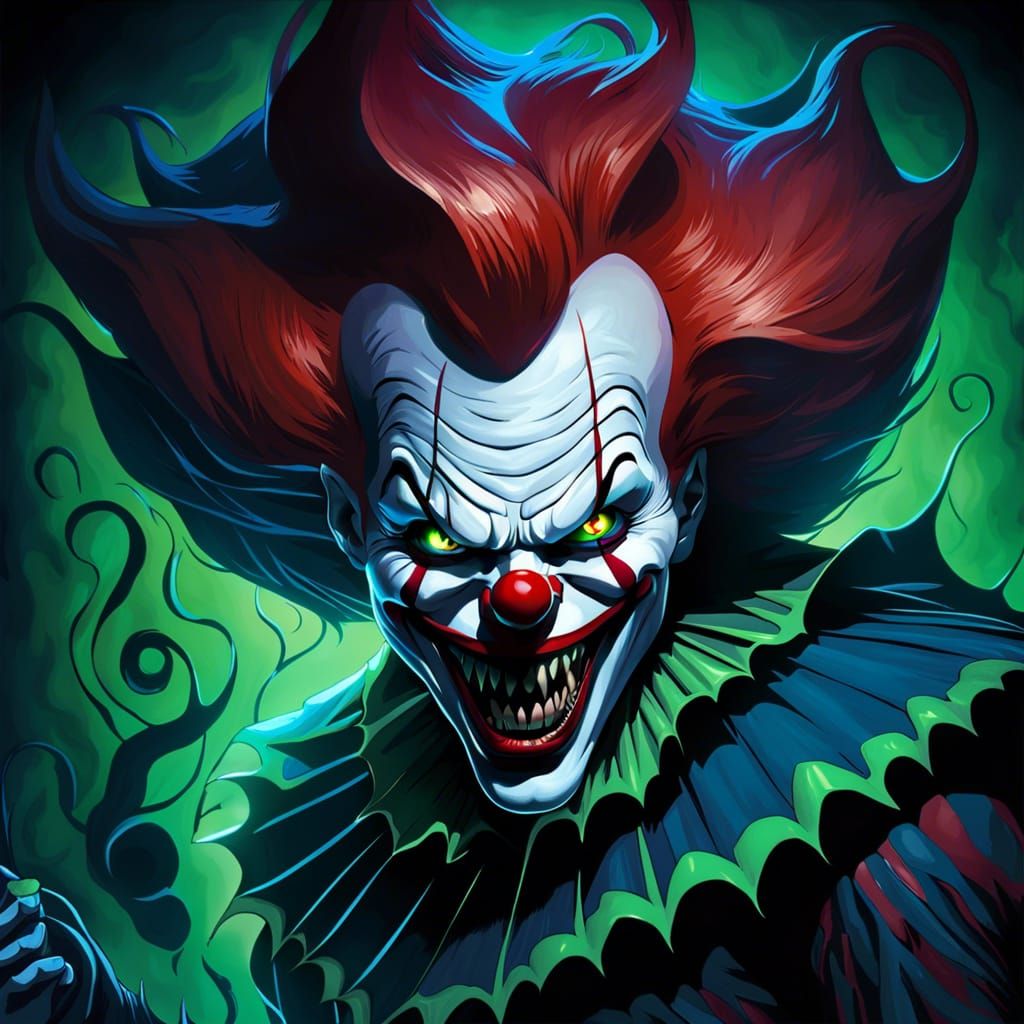 Venom Symbiote Pennywise: Dark Fantasy Masterpiece