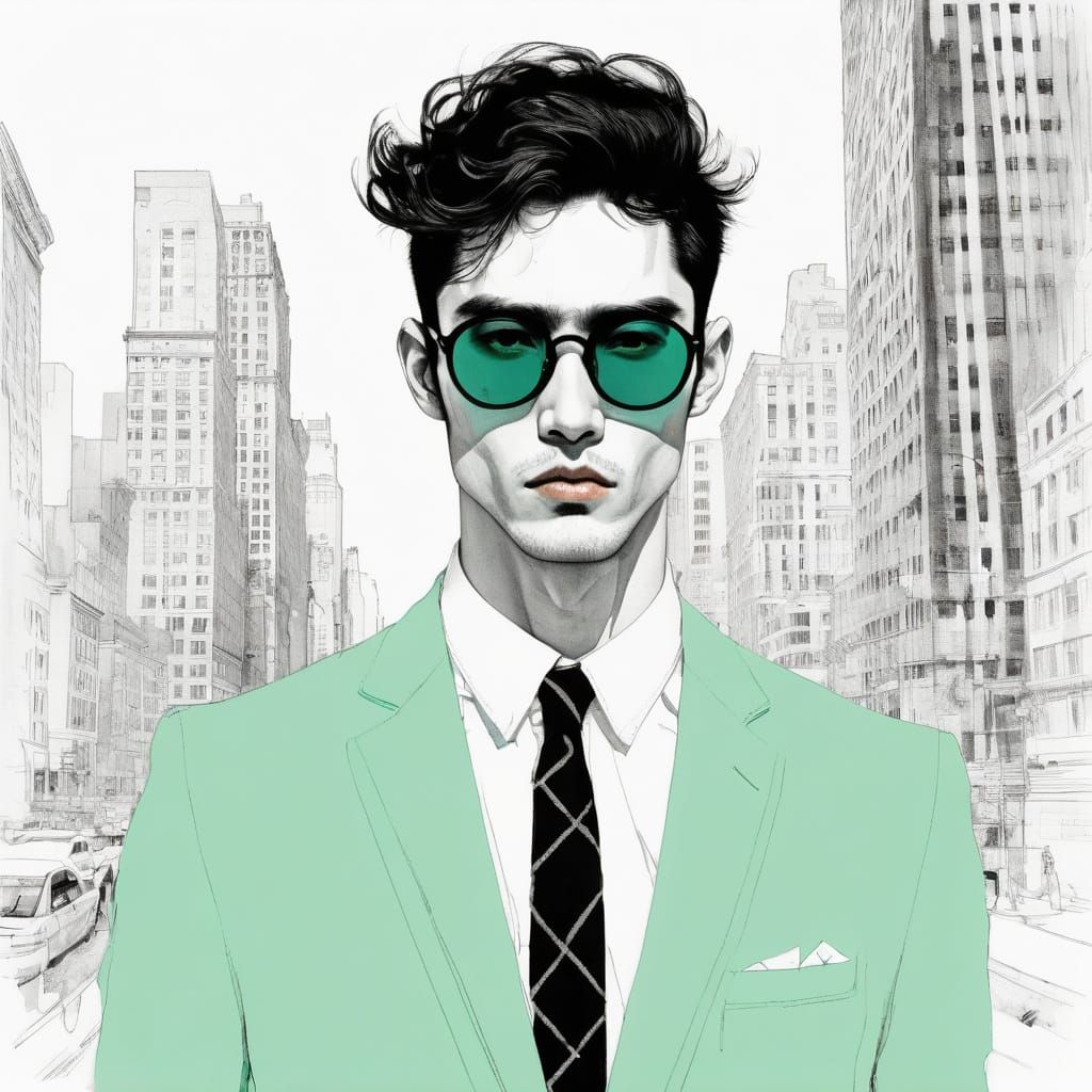 Modern Vampire GQ Model in New York City