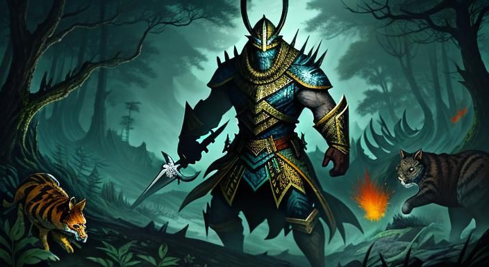 Animal Warriors Encounter Enemies in Mountain Forest