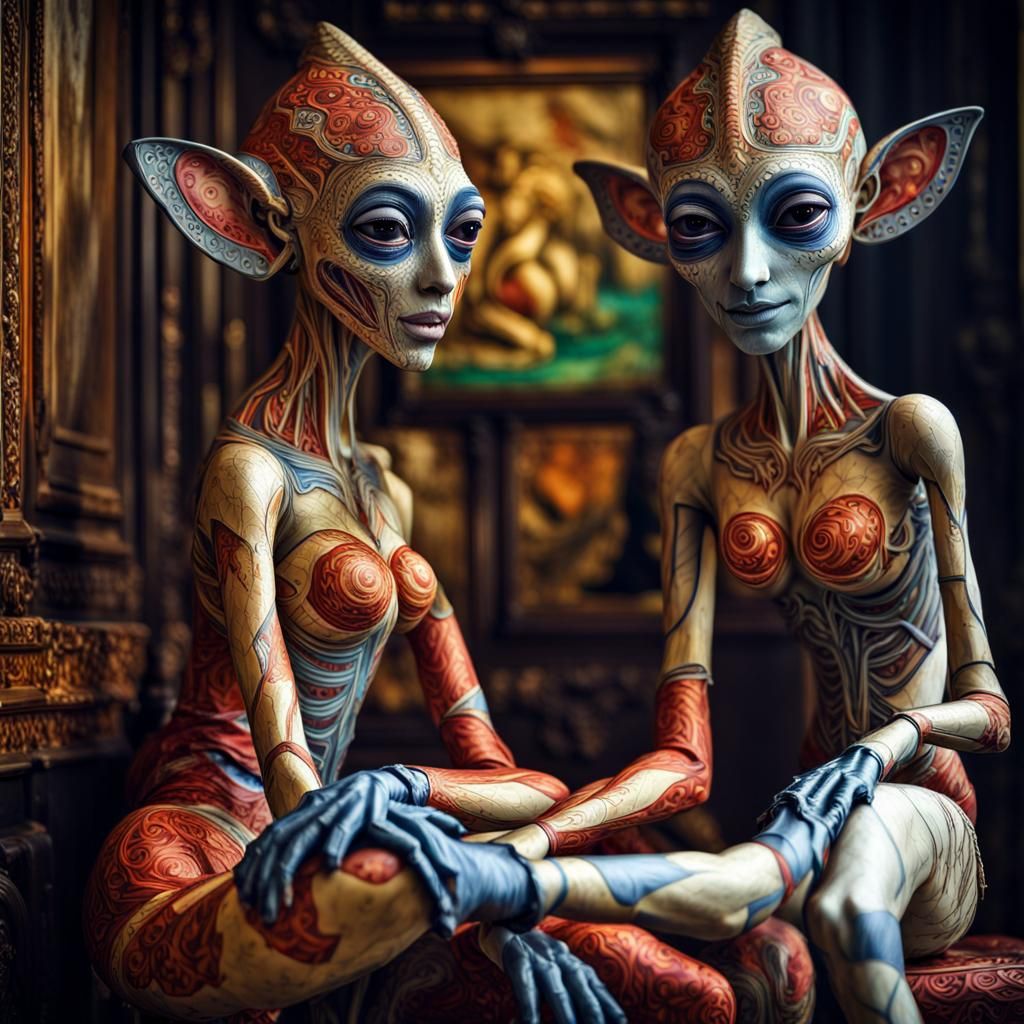 Photorealistic Aliens: Beautiful, Unusual, and Fantastical