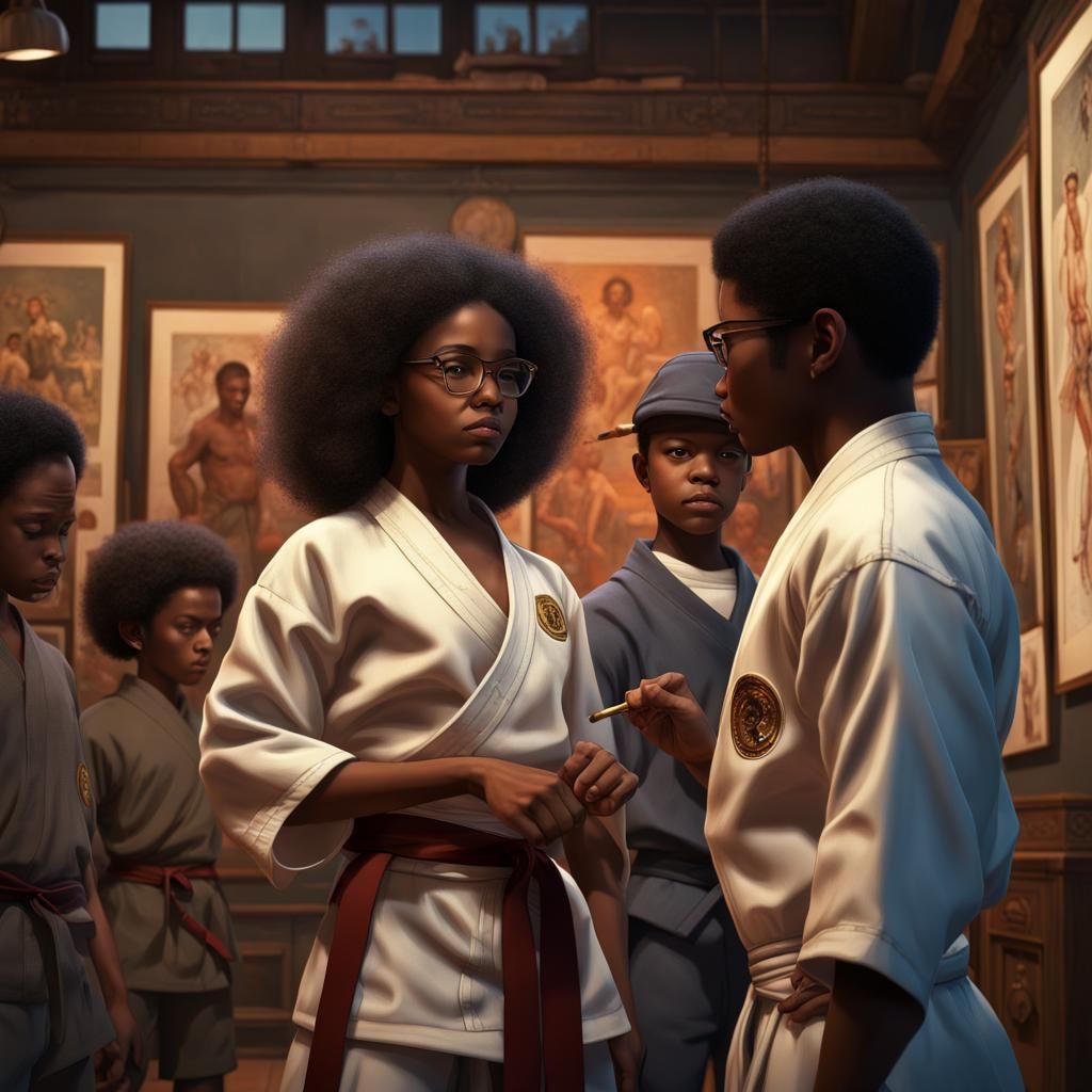 Mysterious Karate Students in Philly Museum Amidst 70s Art