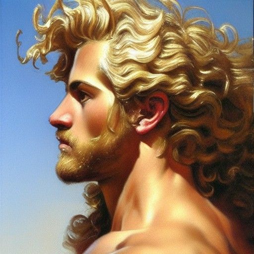 Achilles Portrait in Baroque Oil Painting Style