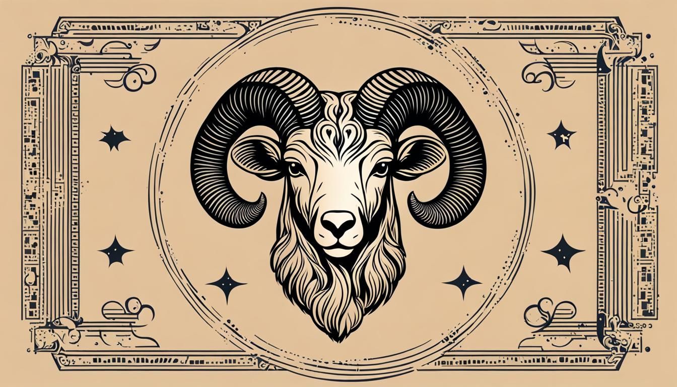 Aries Zodiac Sign Illustration