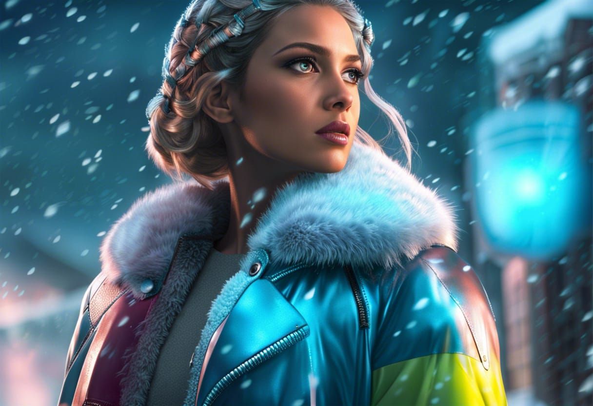 Detailed Ice Storm Character Portrait
