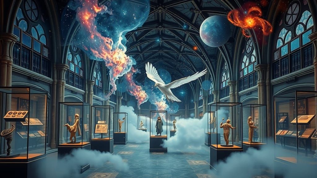 Celestial Wonders in a Gothic Quantum Museum