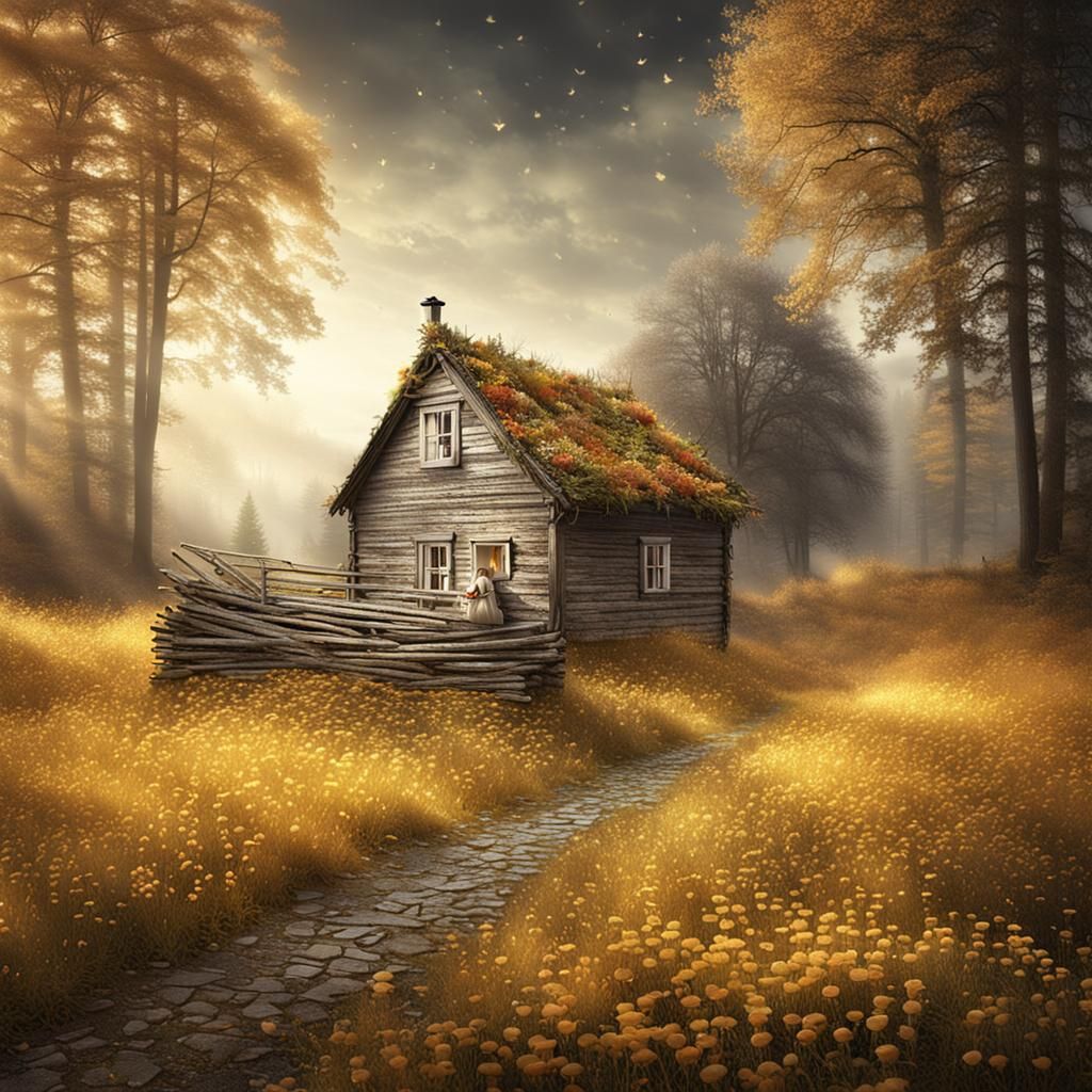 Abstract Portrait in Expressionistic Style