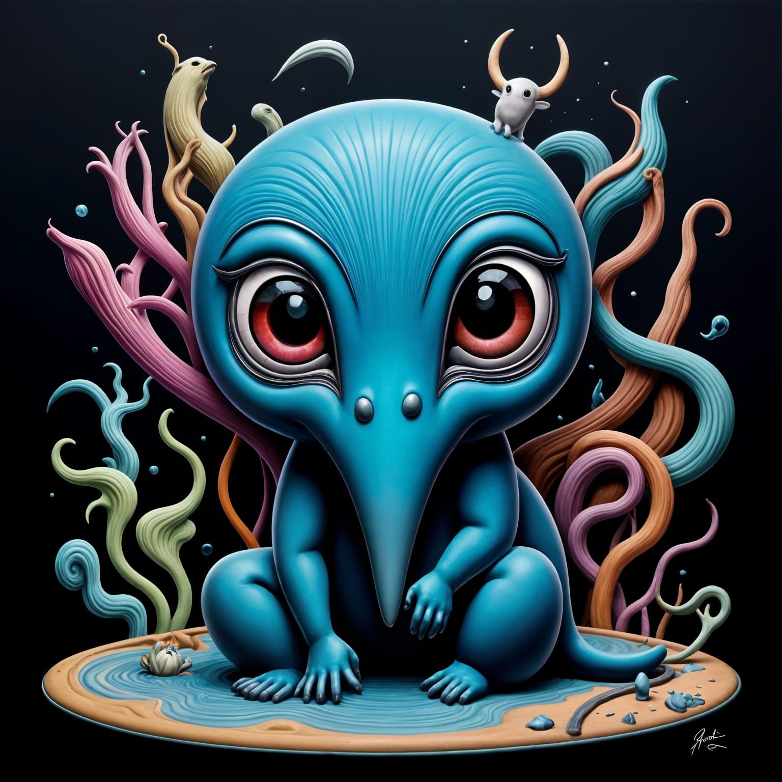 <lora:Greymatter Miasma:1.0> Portrait of a cute friendly gho...