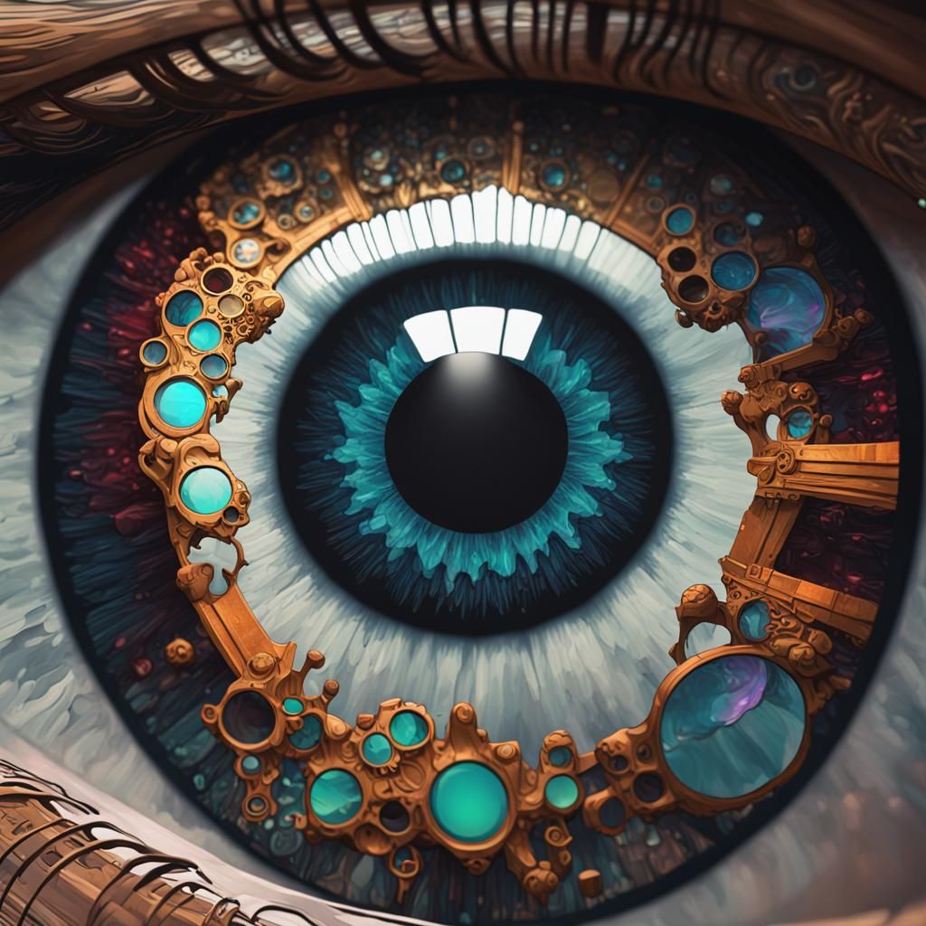 Skull Reflection Portrait with Dynamic Lighting