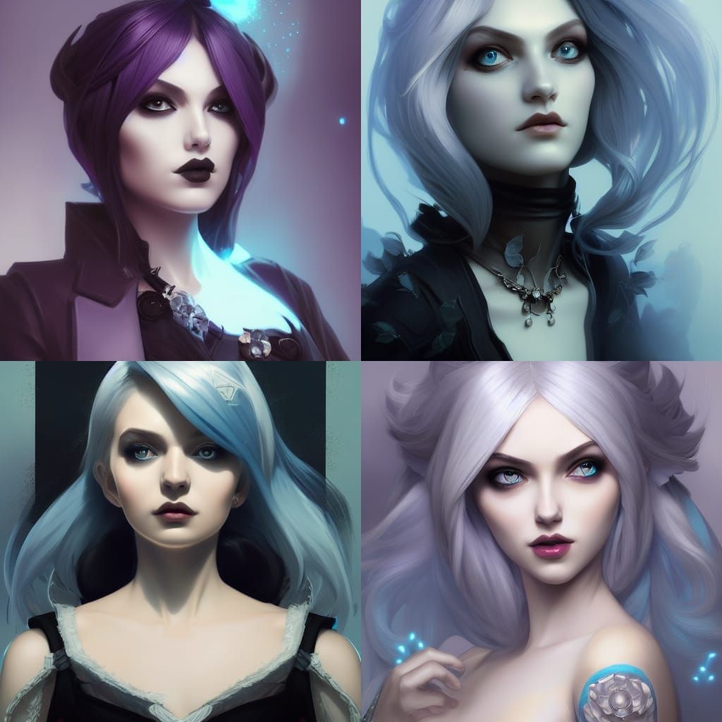 Gothic Rosalina Portrait in Hyperdetailed Style